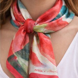 Aveda x 3.1 Phillip Lim Ltd Edition Silk Scarf Abstract Botanical Print